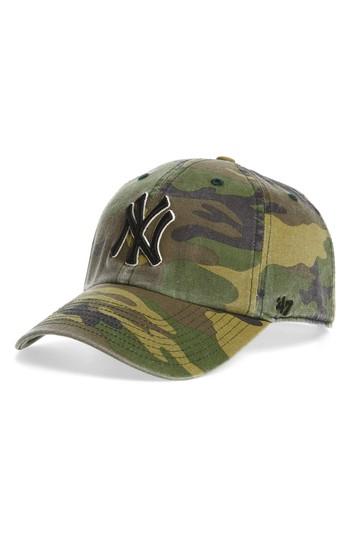 Women's '47 Clean Up Ny Yankees Camo Baseball Cap -