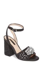 Women's Topshop Razzle Embellished Sandal .5us / 36eu - Black