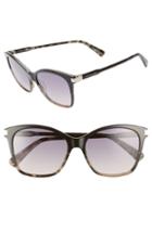 Women's Longchamp Le Pliage 54mm Butterfly Sunglasses - Marble Grey