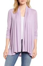 Women's Gibson X Living In Yellow Claire Open Cardigan - Purple