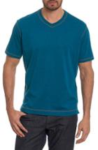 Men's Robert Graham Traveler V-neck T-shirt, Size - Blue