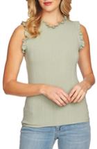 Women's Cece Lettuce Edge Tank Top - Green