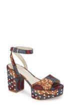 Women's Kenneth Cole New York Phoenix Stud Platform Sandal M - Brown