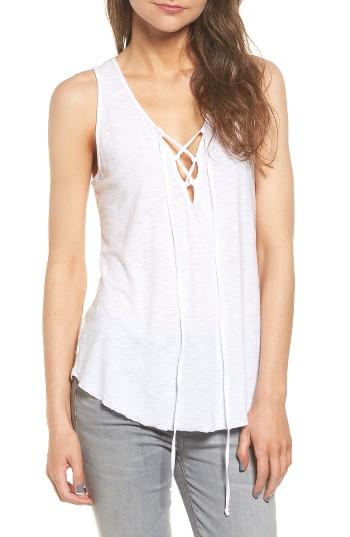 Women's Michelle By Comune Altona Lace-up Tank - White