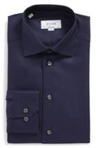Men's Eton Contemporary Fit Houndstooth Dress Shirt .5 - Blue