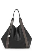 Botkier Baily Reversible Calfskin Leather Tote - Black