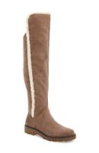 Women's Sole Society Juno Faux Shearling Trim Boot M - Beige