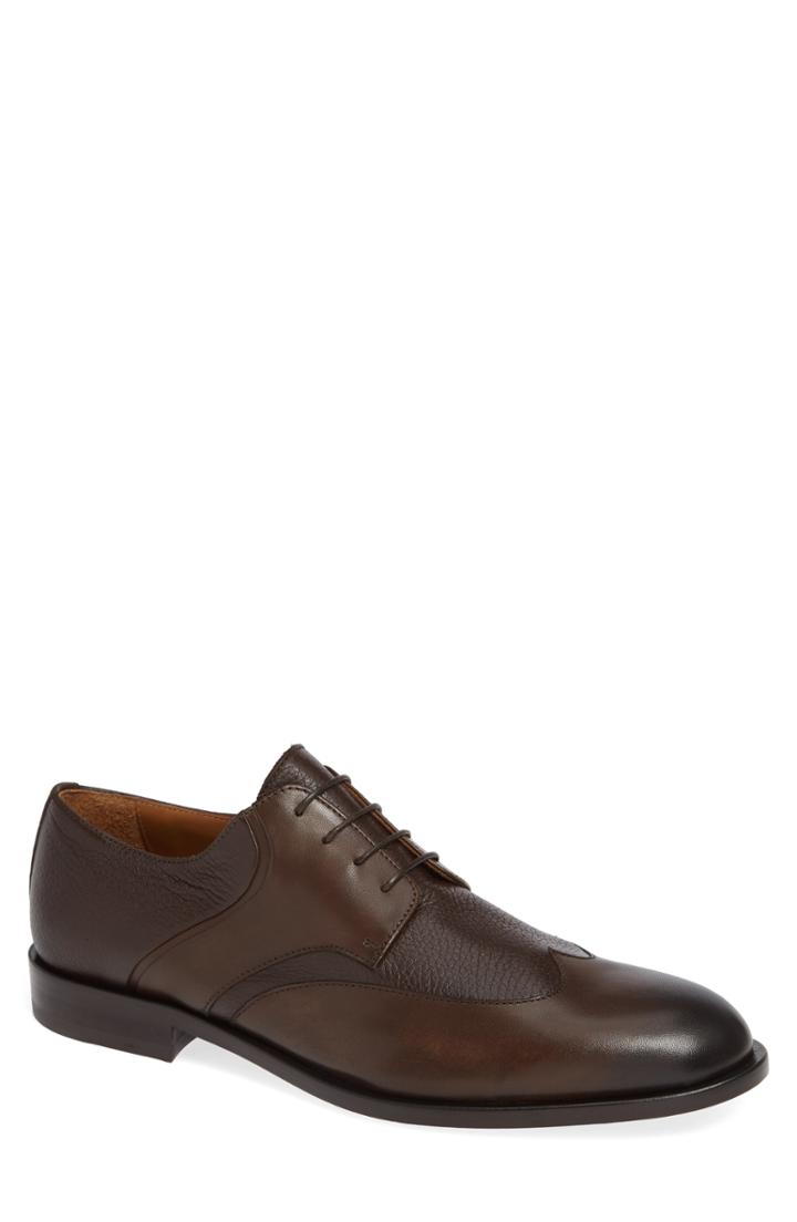 Men's Bruno Magli Salvatore Wingtip Derby .5 M - Brown