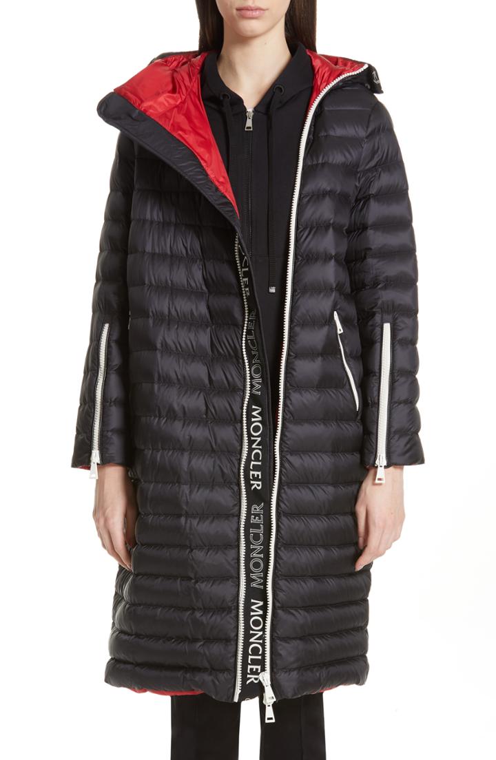 Women's Moncler Oslo Quilted Down Coat - Black