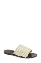 Women's Trademark Taos Kiltie Slide Sandal Us / 35eu - White