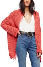 Women's Free People I'll Be Around Cardigan - Red