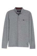 Men's Ted Baker London Trever Slim Fit Long Sleeve Oxford Polo (l) - Blue