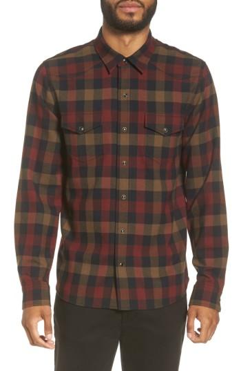Men's Vince Fit Buffalo Check Sport Shirt