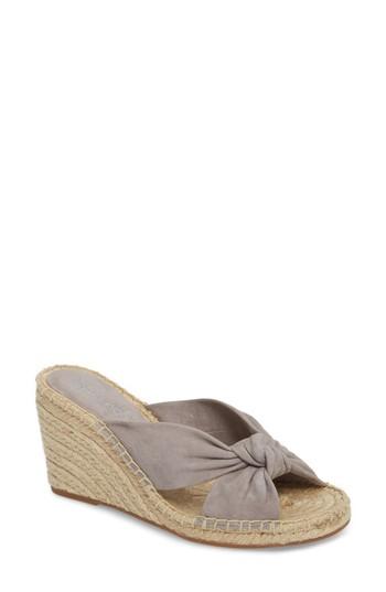 Women's Splendid Bautista Knotted Wedge Sandal M - Grey
