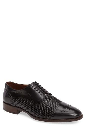 Men's Johnston & Murphy Nolen Woven Cap Toe Oxford