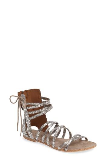 Women's Free People Juliette Gladiator Sandal Us / 37eu - Metallic