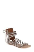Women's Free People Juliette Gladiator Sandal Us / 37eu - Metallic