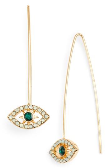Women's Rebecca Minkoff Celestial Evil Eye Threader Earrings