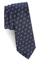 Men's Paul Smith Floral Print Skinny Tie, Size - Blue