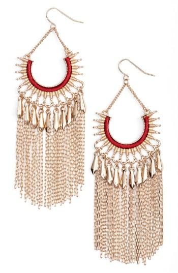 Women's Adia Kibur Chain Fringe Earrings