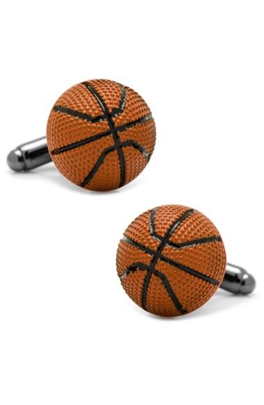 Men's Cufflinks, Inc. Basketball Cuff Links