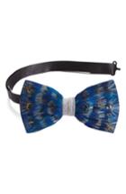 Men's Brackish & Bell Codell Feather Bow Tie, Size - Blue