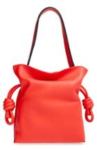 Loewe 'small Flamenco Knot' Calfskin Leather Bag - Red
