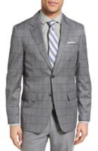 Men's Moods Of Norway Bergen Trim Fit Windowpane Wool Sport Coat