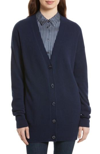 Women's Equipment Gia Cashmere Button Cardigan - Blue