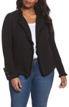 Women's Nic+zoe Mixed Tweed Fringe Jacket