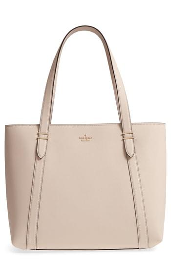 Kate Spade New York Oakwood Street - Chandra Leather Tote - Beige