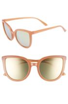 Women's Bp. Thin Cat Eye Sunglasses - Milky Peach/ Gold