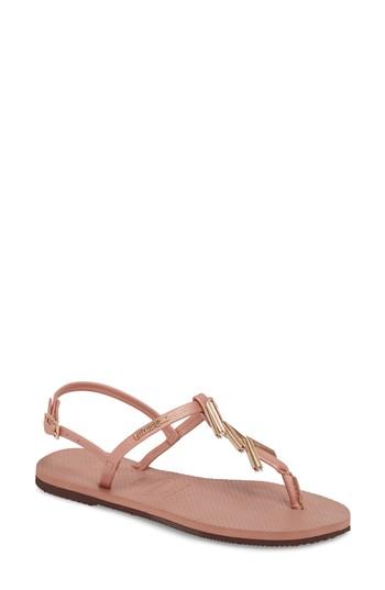 Women's Havaianas You Riviera Embellished Sandal /36 Br - Pink