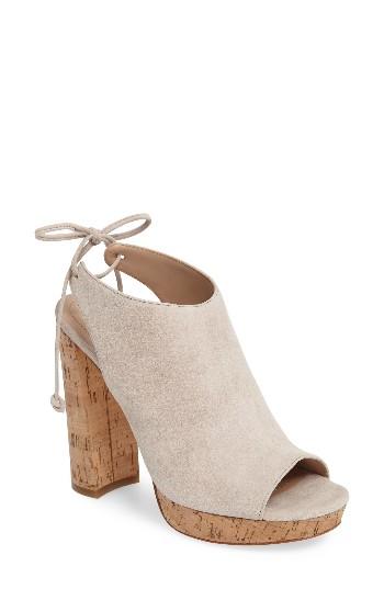 Women's Pour La Victoire Yanna Platform Peep Toe Bootie .5 M - Beige