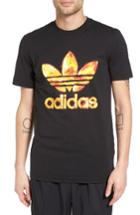 Men's Adidas Originals Trefoil Graphic T-shirt - Black