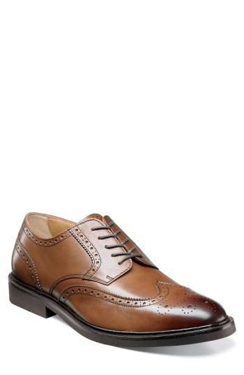 Men's Florsheim Hamilton Wingtip .5 D - Brown