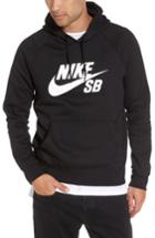 Men's Nike Sb Icon Graphic Hoodie, Size - Black