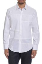 Men's Robert Graham Duke Classic Fit Sport Shirt, Size - White