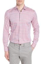 Men's Boss Jason Slim Fit Check Dress Shirt - Red