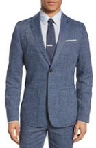 Men's Ted Baker London Grid Crosshatch Linen Blend Blazer