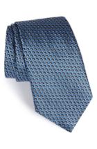 Men's Ermenegildo Zegna Geomeric Silk Tie, Size - Blue