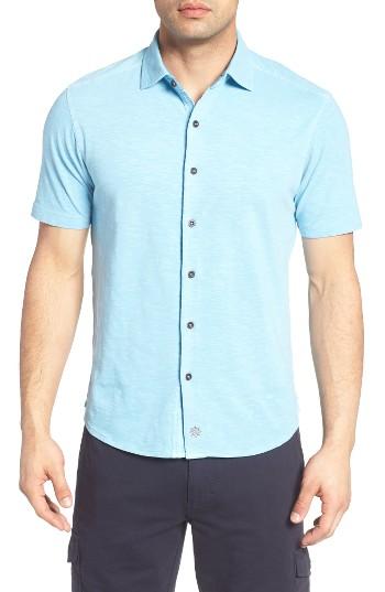 Men's Thaddeus Mcadams Slub Jersey Sport Shirt