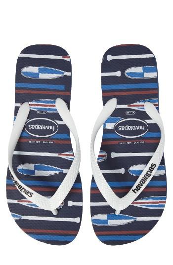 Men's Havaianas Top Nautical Flip Flop /40 Br - Blue