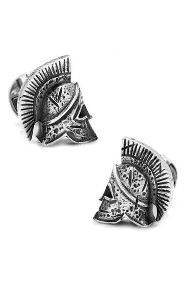 Men's Ox And Bull Trading Co. Spartan Helmet Cuff Links