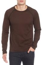 Men's Billy Reid Long Sleeve T-shirt - Brown