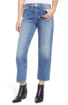 Women's Mother The Thrasher Crop Straight Leg Jeans - Blue