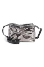 Isabel Marant Pleated Metallic Leather Crossbody Bag - Metallic