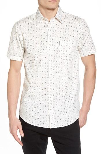 Men's Ben Sherman Scattered Geo Woven Shirt - Ivory