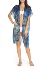 Women's Pool To Party Tunic Caftan, Size - Blue