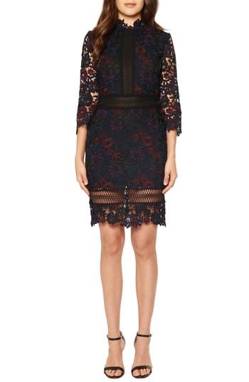 Women's Willow & Clay Mock Neck Lace Dress